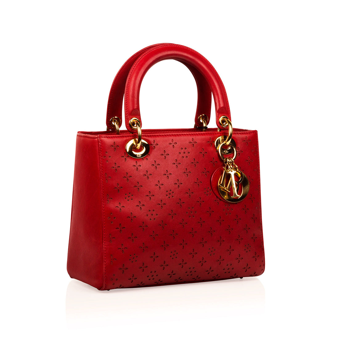 Christian Dior Laser-cut Lady Dior Medium