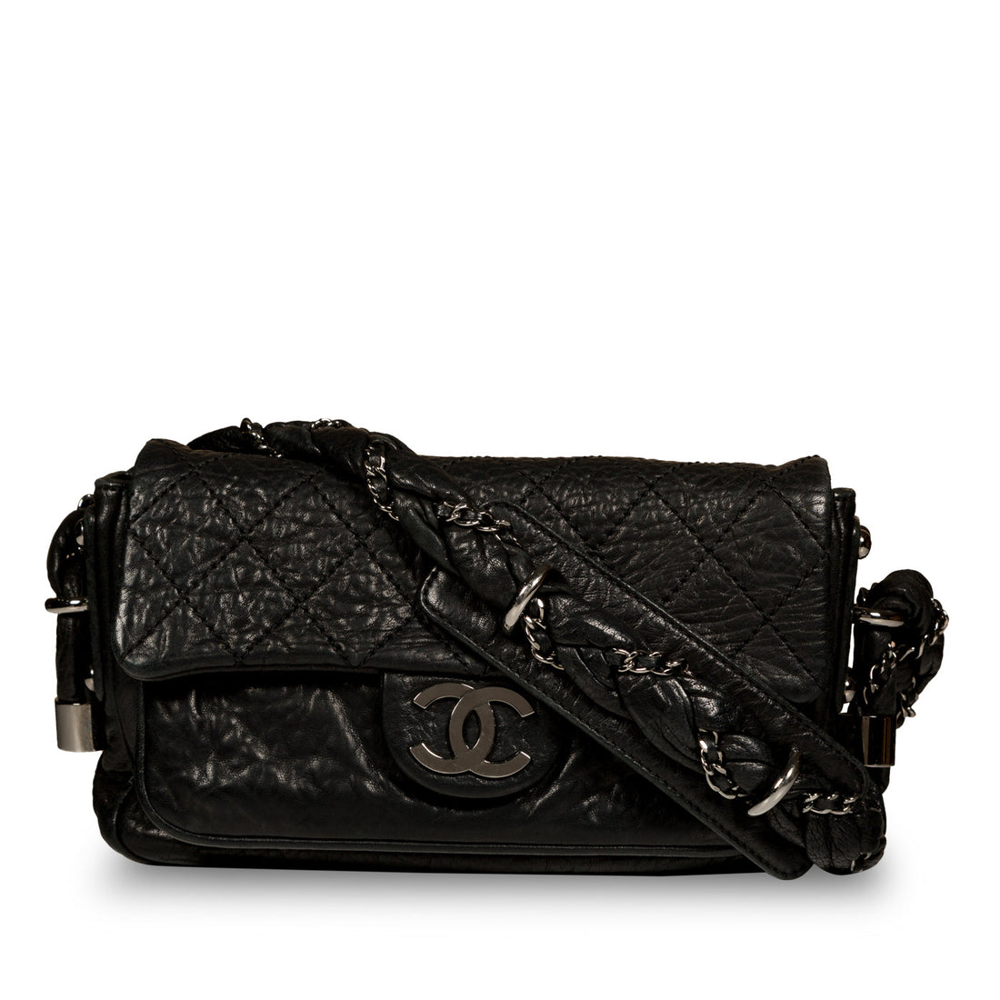 Chanel Distressed Calfskin Shoulder Bag
