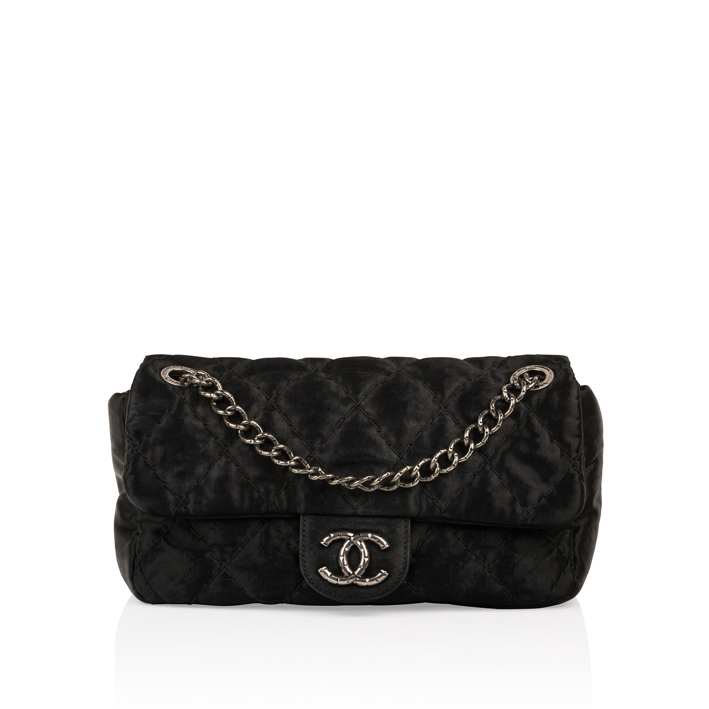 Chanel Satin Single Flap Bag
