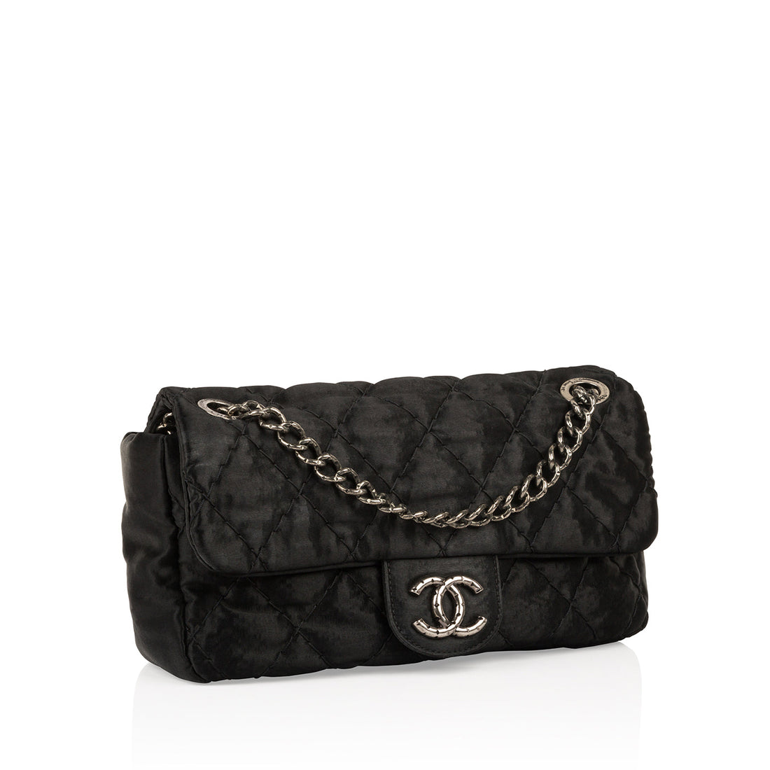 Chanel Satin Single Flap Bag