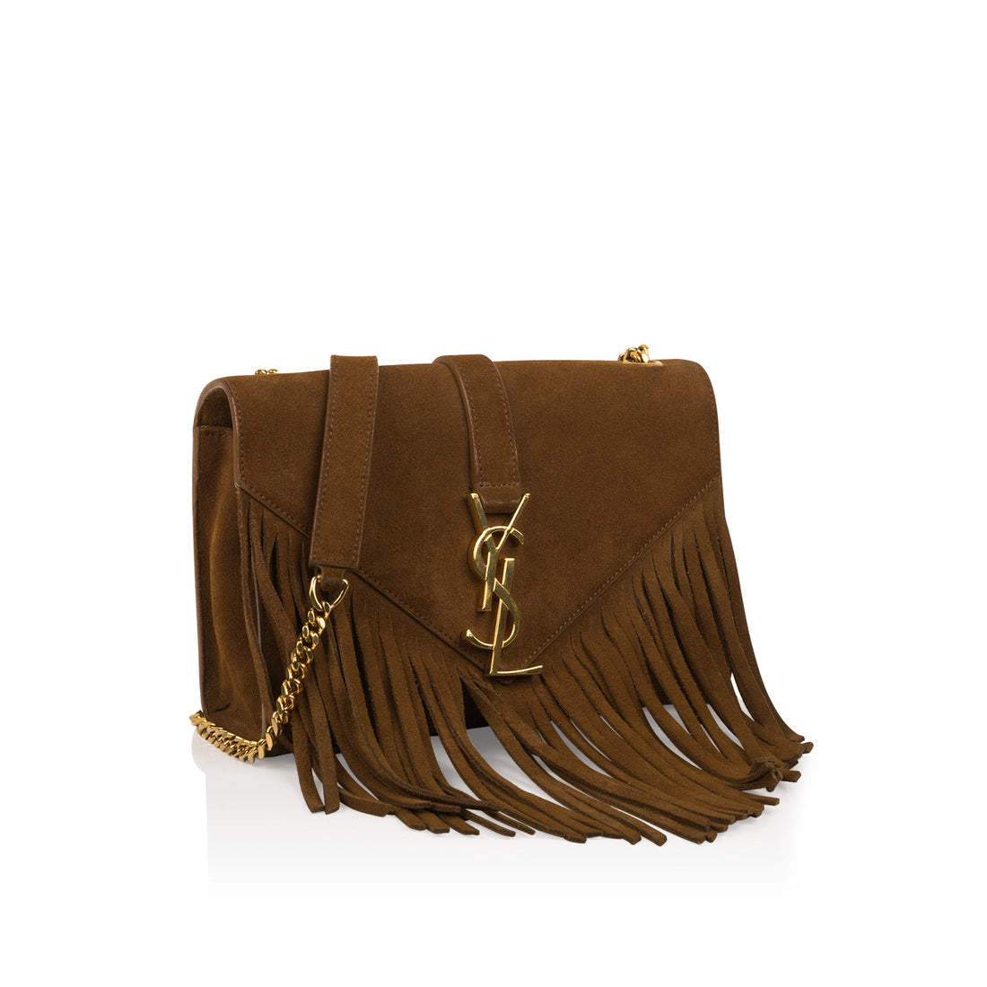 Yves Saint Laurent Suede Fringe Tassel Bag