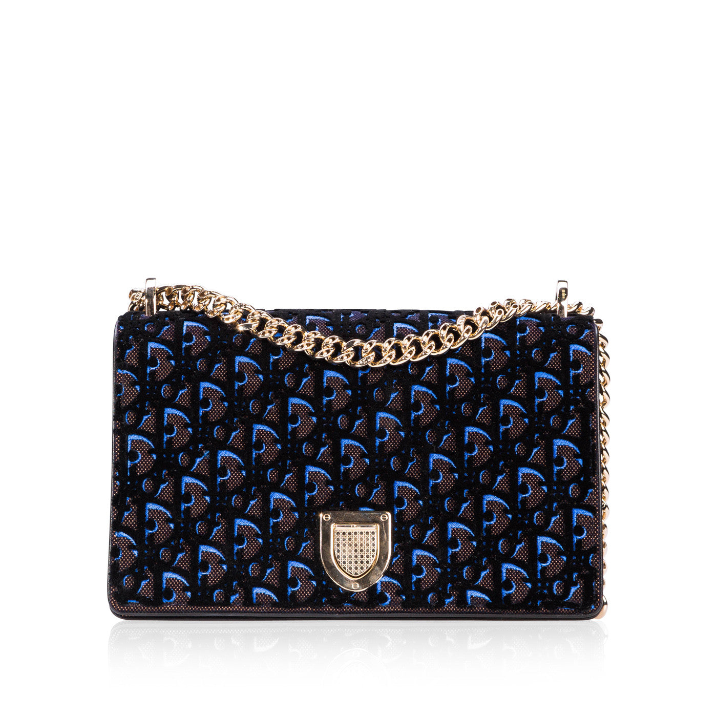 Christian Diorama Velvet Bag