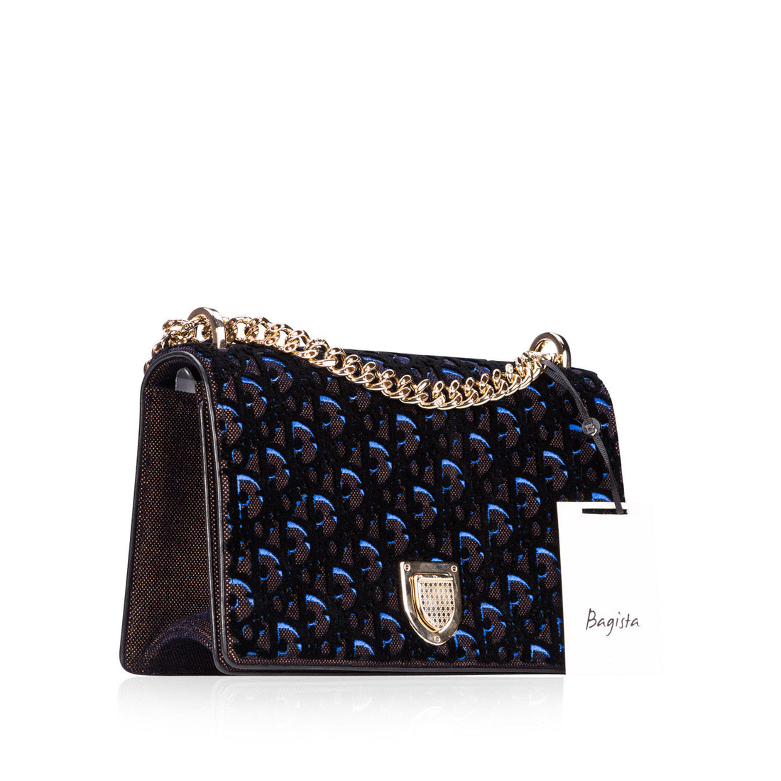 Christian Diorama Velvet Bag