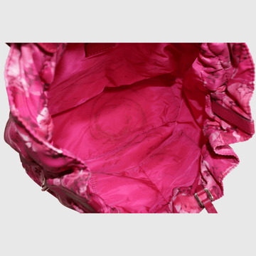 Fuchsia Indian Rose Monogram Ikat Floral Limited Edition MM Noefull Bag