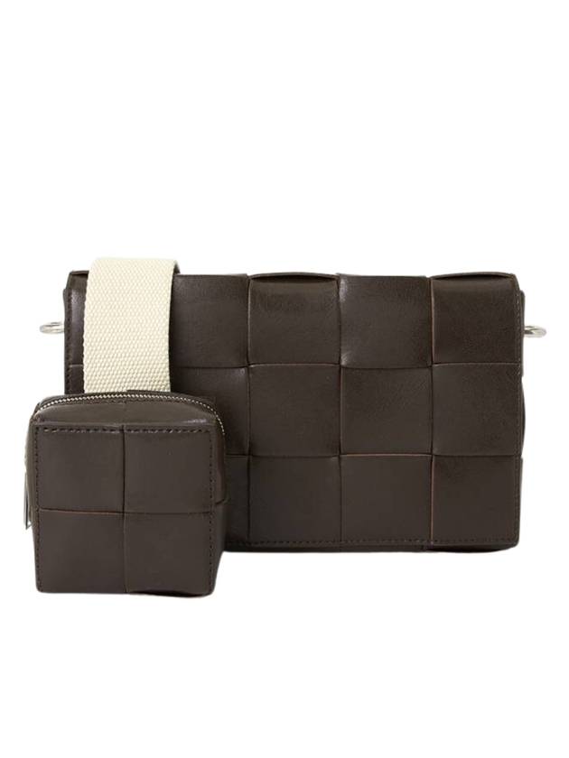 Bottega Veneta Cassette Versatil Strap Cross Bag Brown