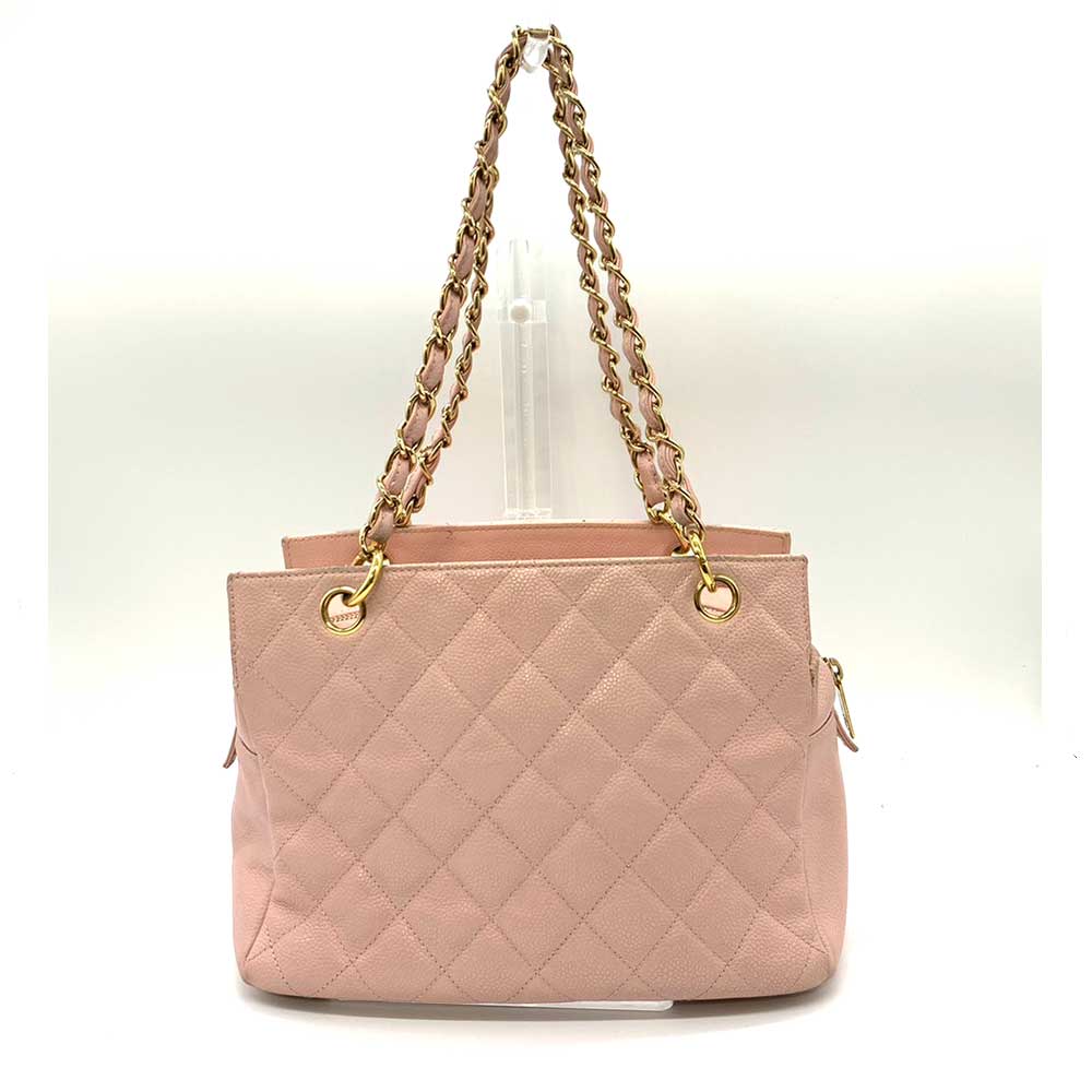 Chanel Caviar Skin Matelasse Chain Tote Bag A18004