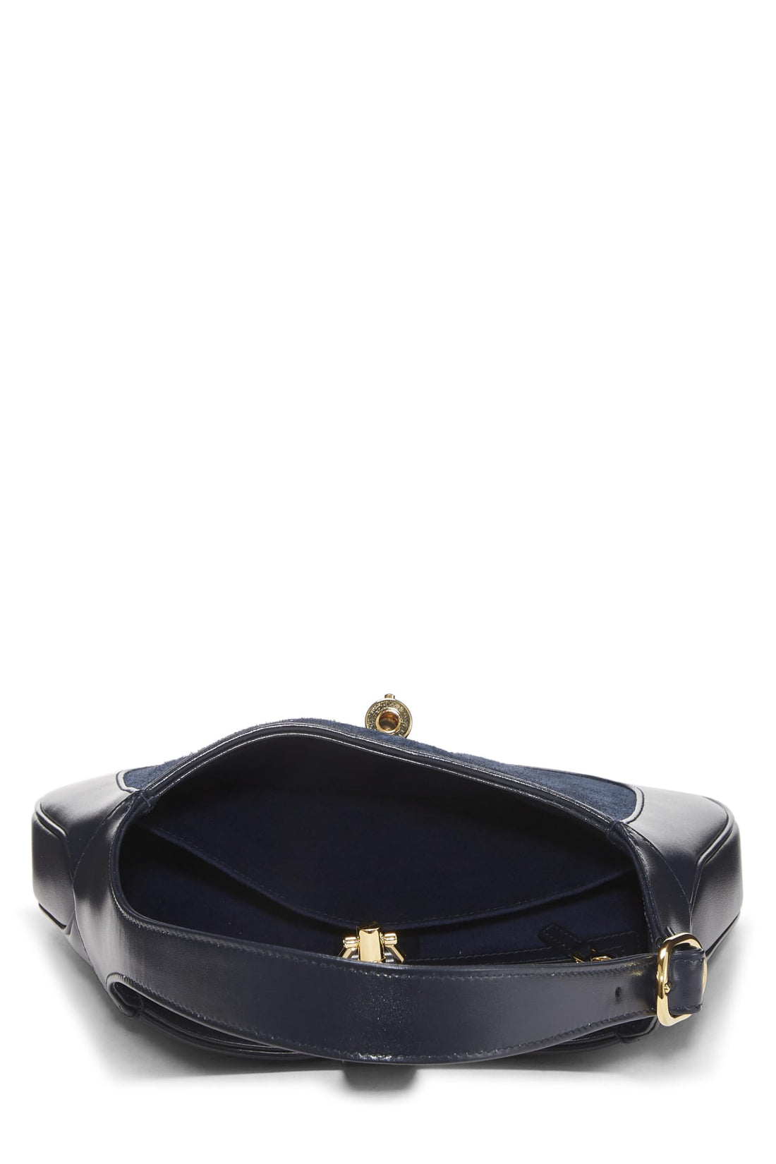 Gucci, Navy Leather & Suede Jackie 1961 Shoulder Bag Small, Navy