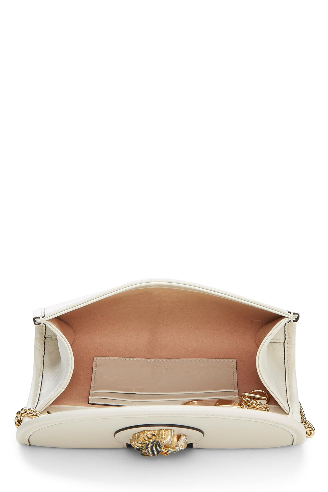 Gucci, White Leather Web Rajah Shoulder Bag Mini, White