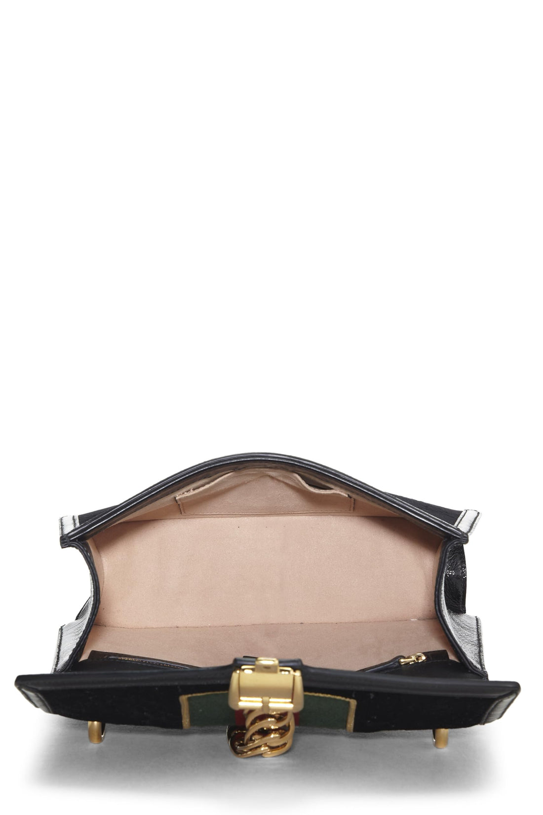 Gucci, Black Velvet Sylvie Shoulder Bag, Black