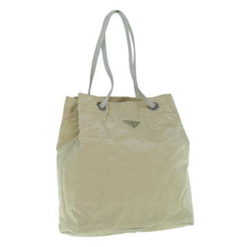 PRADA Tote Bag Nylon Cream  62239