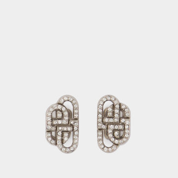 BALENCIAGA Mini BB Stud Earrings