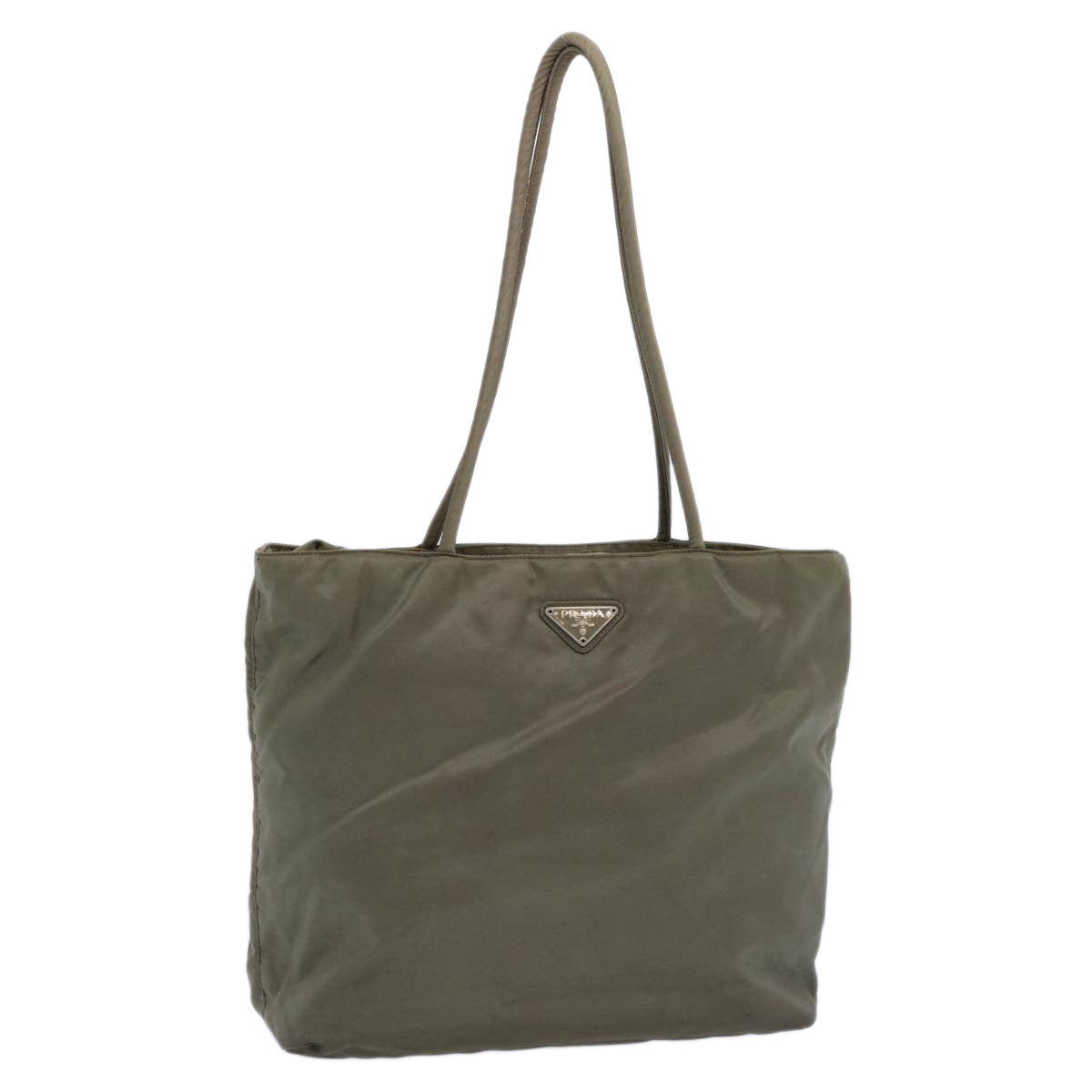 PRADA Tote Bag Nylon Khaki  62502