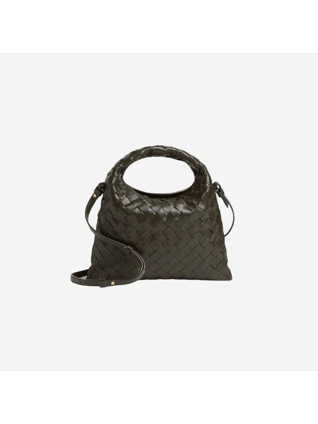 Bottega Veneta Intrecciato Mini Hop Tote Khaki