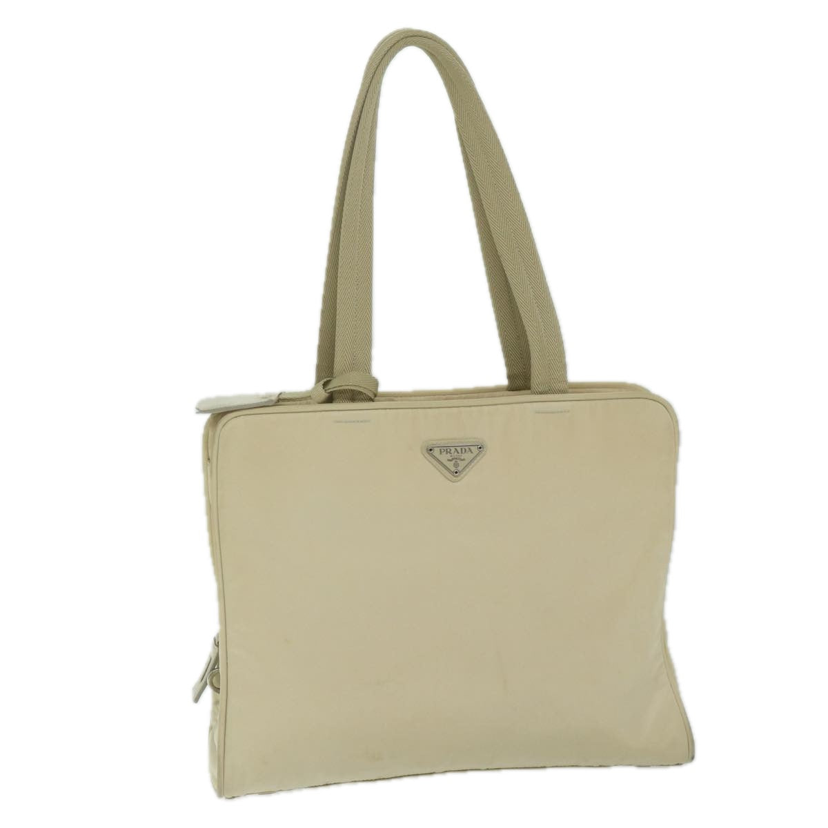 PRADA Tote Bag Nylon Cream  63183