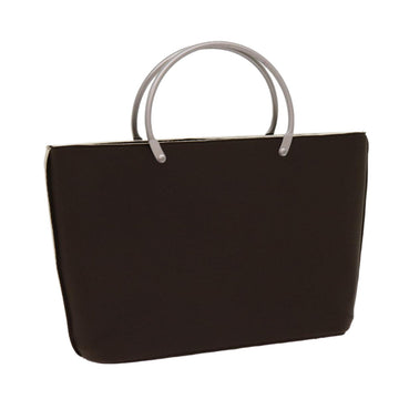 Top Quality Chanel Hand Bag Nylon Brown CC Auth 63436