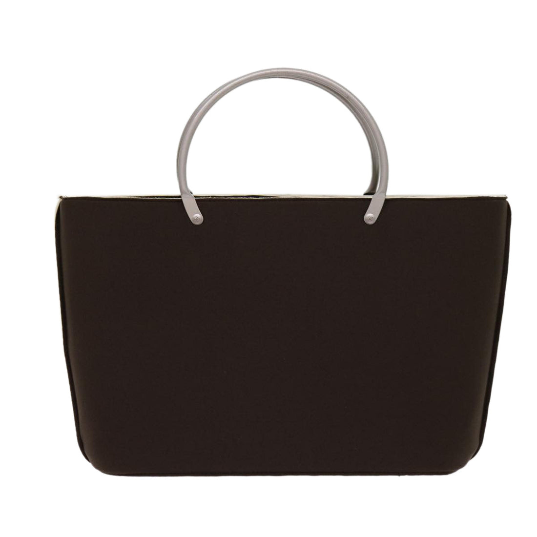 Top Quality Chanel Hand Bag Nylon Brown CC Auth 63436