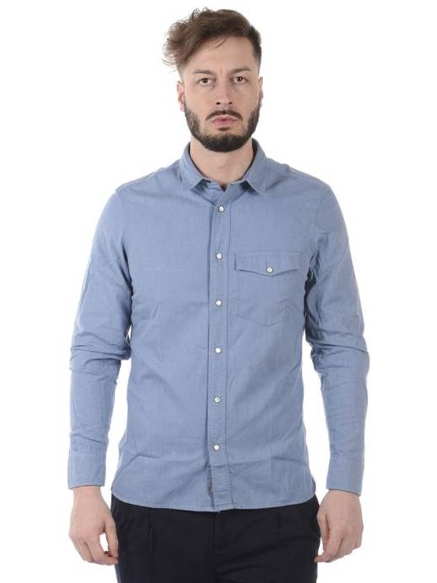 Burberry Long Sleeve Shirt 4056304AZZURRO LIGHT BLUE