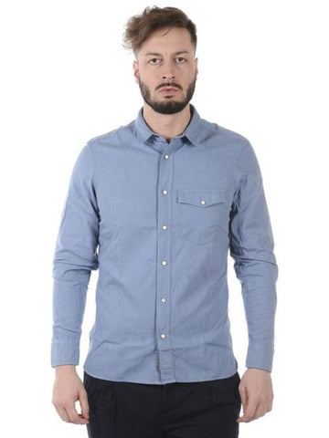 Burberry Long Sleeve Shirt 4056304AZZURRO LIGHT BLUE