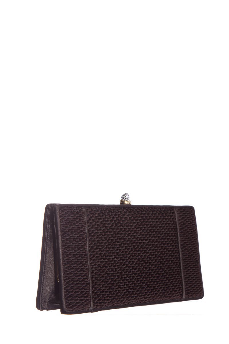 Judith Leiber Brown Clutch