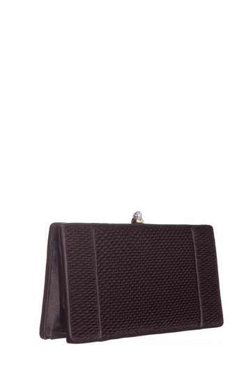 Judith Leiber Brown Clutch
