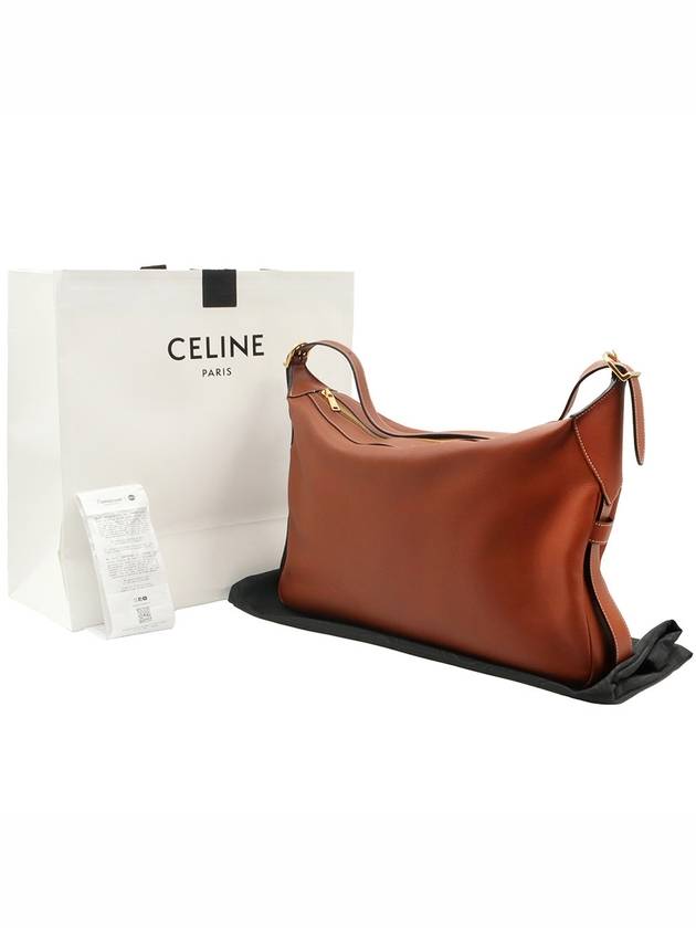 CELINE Tan Supple Calfskin Romi Large Hobo Shoulder Bag 110793DPJ 04LU