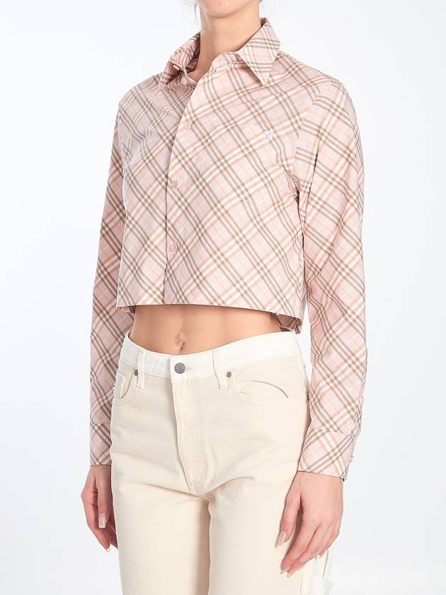 Burberry Cropped Check Shirt