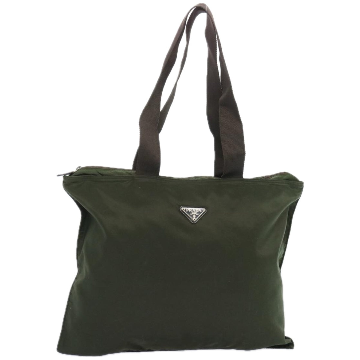 PRADA Tote Bag Nylon Khaki  65378