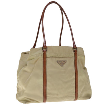 PRADA Tote Bag Nylon Cream  65448