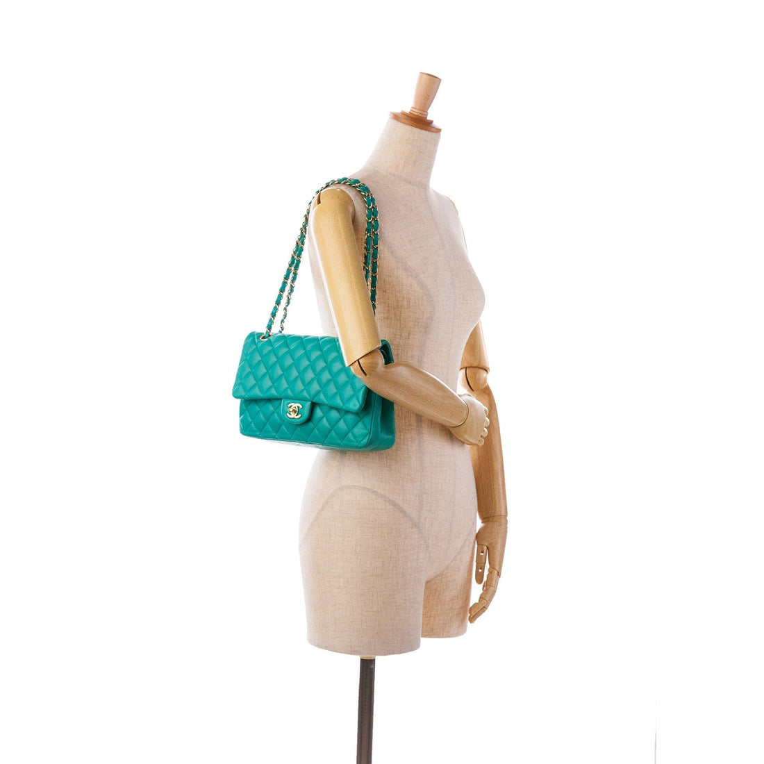 Top Quality Chanel Medium Classic Lambskin Double New Blue