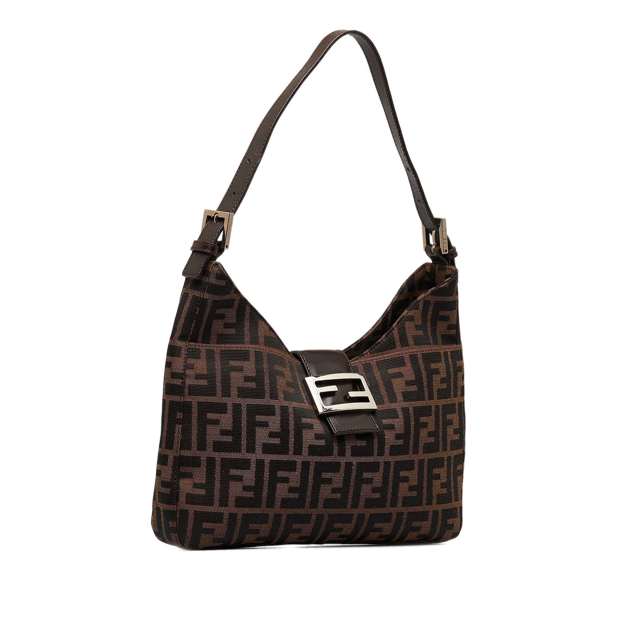 FENDI FF Lock Zucca Shoulder Bag