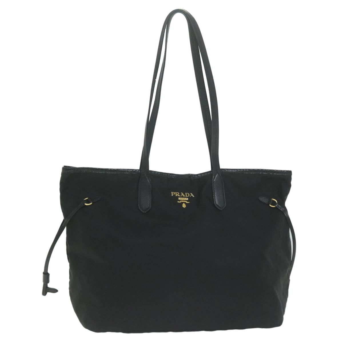 PRADA Tote Bag Nylon Black  66143