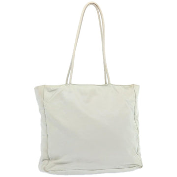 PRADA Tote Bag Nylon White  66230