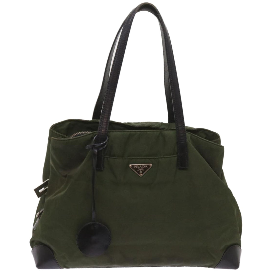 PRADA Tote Bag Nylon Khaki  66383