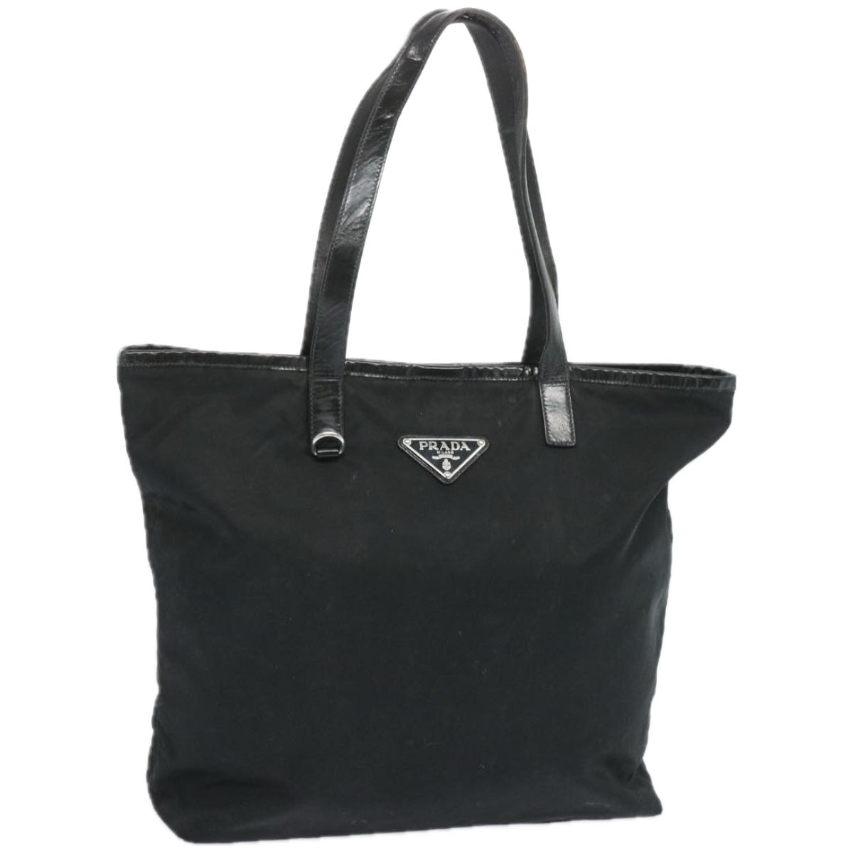 PRADA Tote Bag Nylon Black  66385