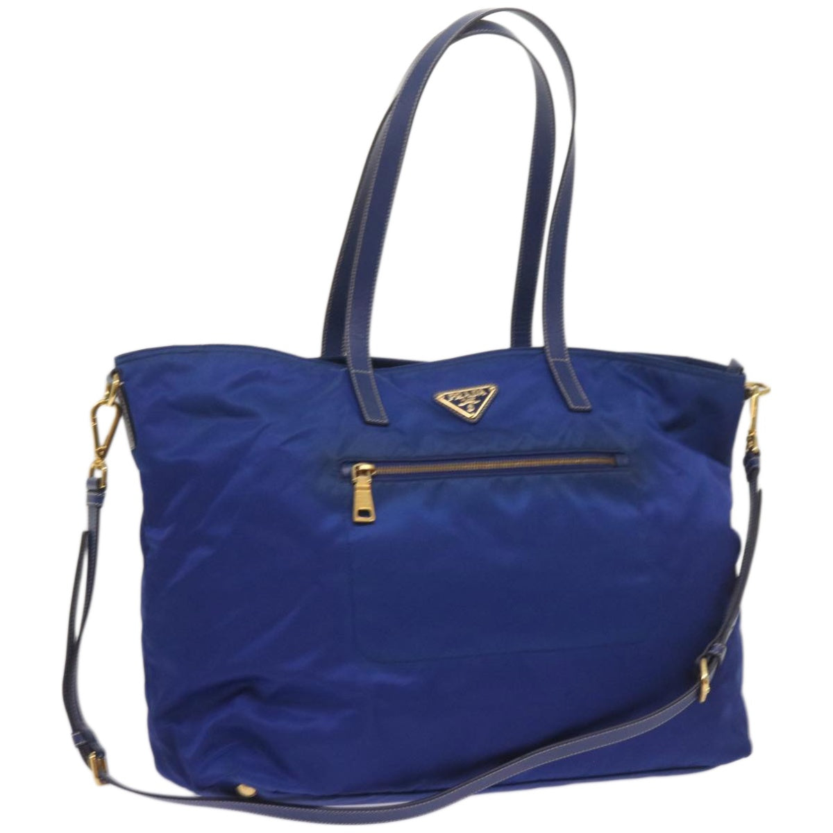 PRADA Tote Bag Nylon 2way Blue  66940