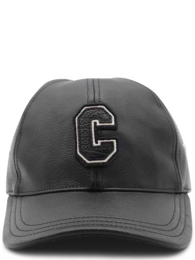 CELINE Casquette College Agneau Grained Ball Cap Black