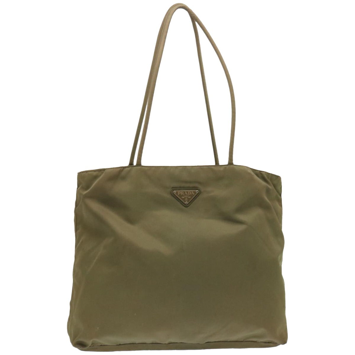 PRADA Tote Bag Nylon Khaki  67418