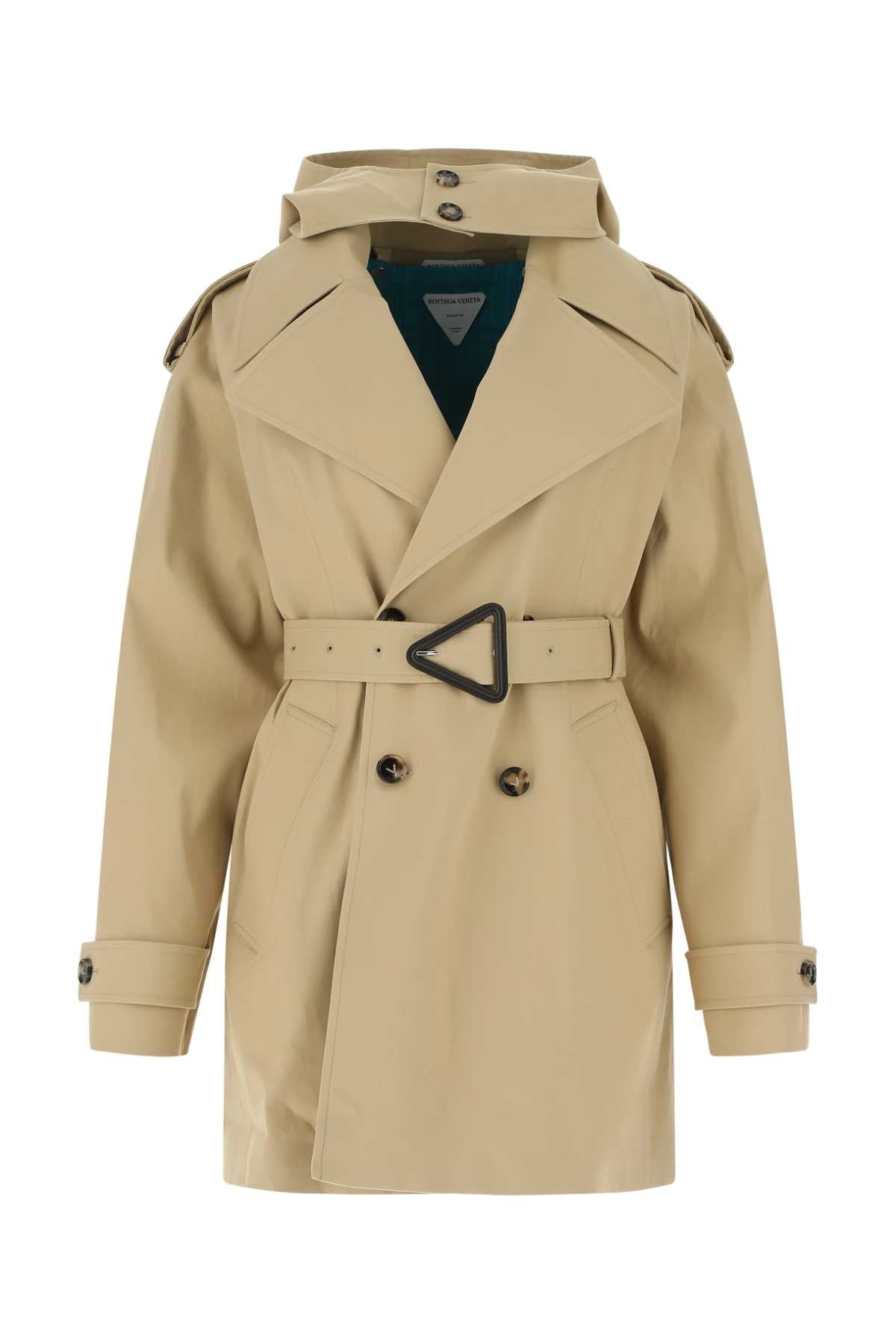 BOTTEGA VENETA Stretch Cotton Trench Jacket for Women - FW21 Collection