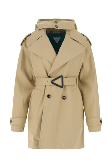 BOTTEGA VENETA Stretch Cotton Trench Jacket for Women - FW21 Collection