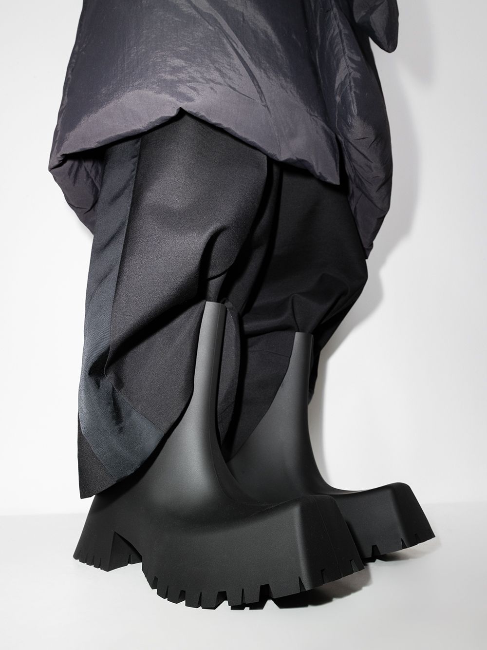 BALENCIAGA Trooper Block-Heel Rubber Boots