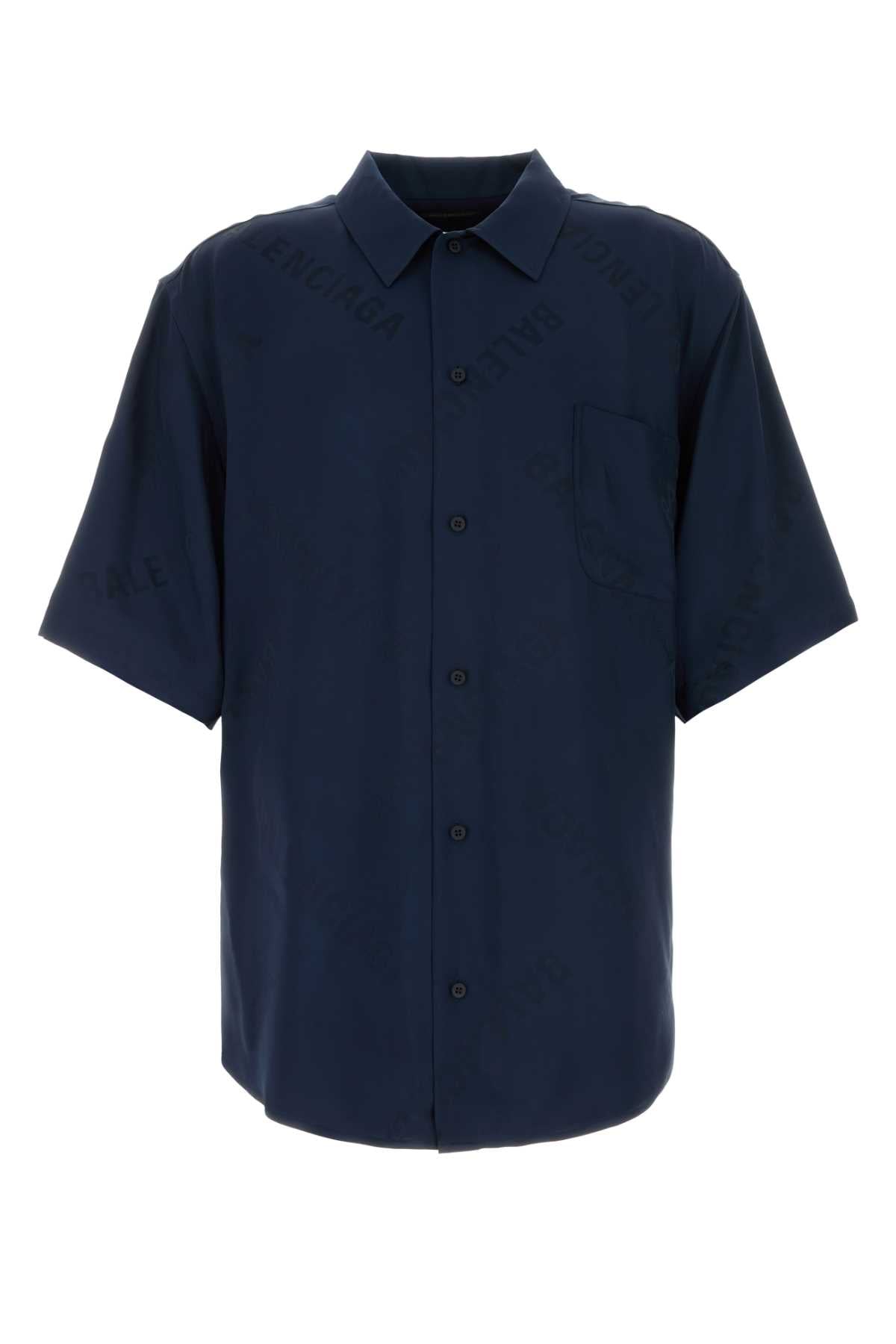 BALENCIAGA Oversized Mini Viscose Shirt for Men