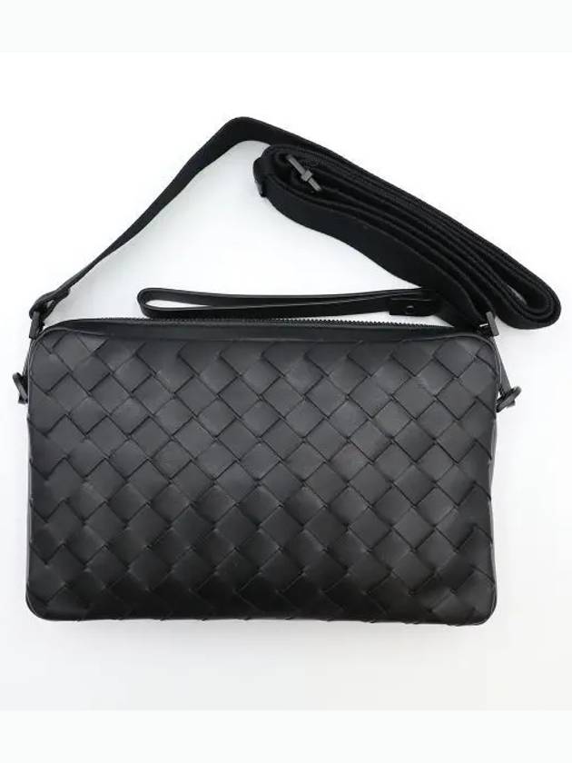 Bottega Veneta Intrecciato Cross Bag Black