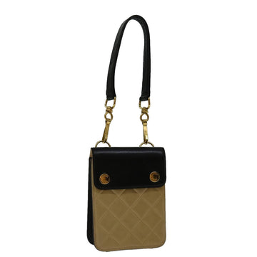 Top Quality Chanel Matelasse Hand Bag Leather Beige CC Auth 68905A