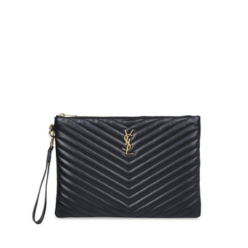 Saint Laurent Black Clutch Bags Women