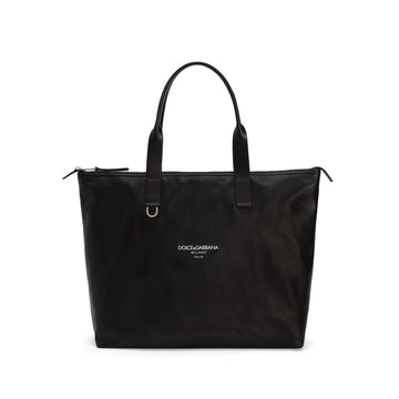 Dolce & Gabbana Black Tote Bags Men