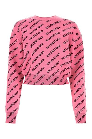BALENCIAGA Jacquard Crew-Neck Sweater for Women