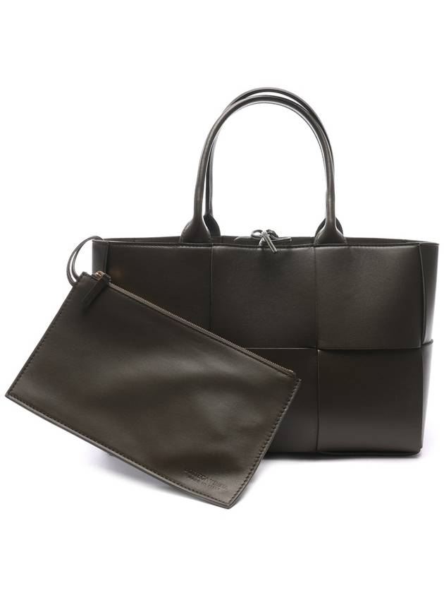 Bottega Veneta Arco Intrecciato Small Tote Bag Brown