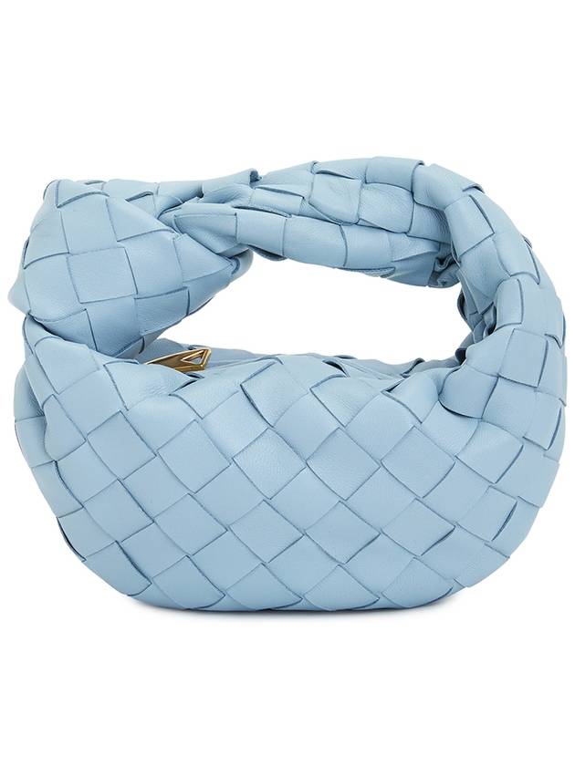 Bottega Veneta Candy Jodie Intrecciato Tote Bag Light Blue