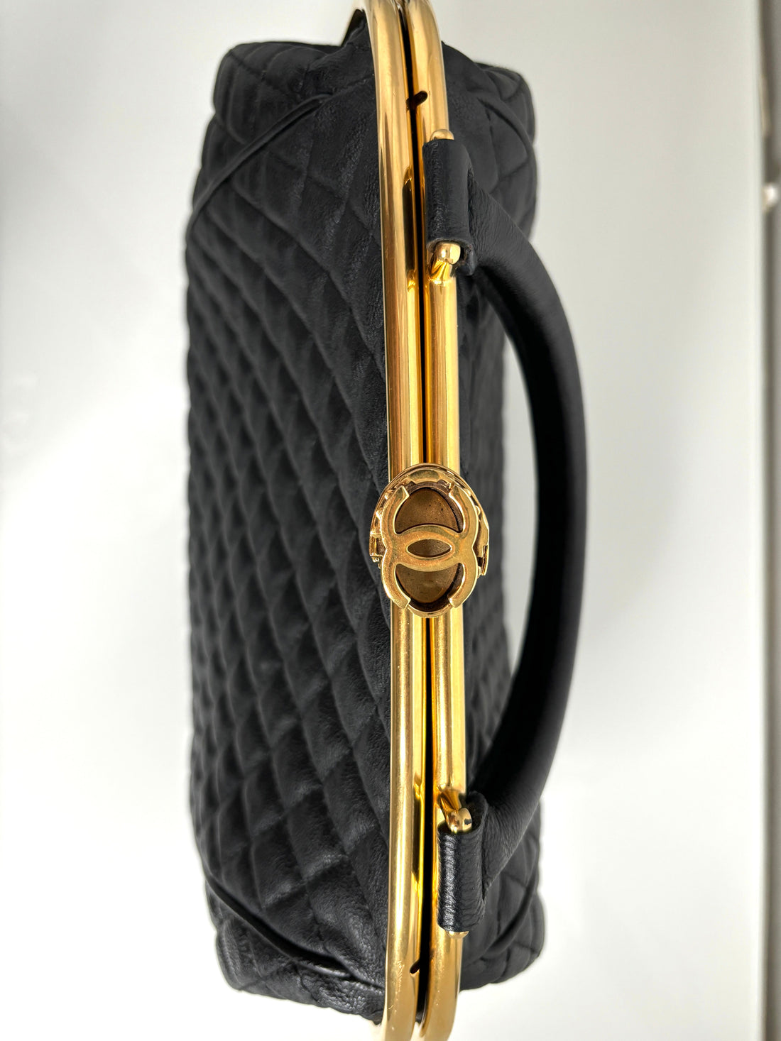 Chanel Paris in Rome Colosseum Lock Bowling Shoulder Bag