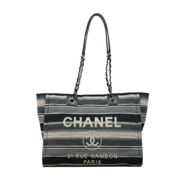 Good ( Rank AB)? CHANEL Canvas Tote Bag  Made In 2018-2019 Year?P25062703